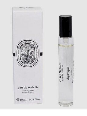 Diptyque Eau Rose Eau de Toilette 0.34 Oz 10 mL Travel Spray Fragrance NIB